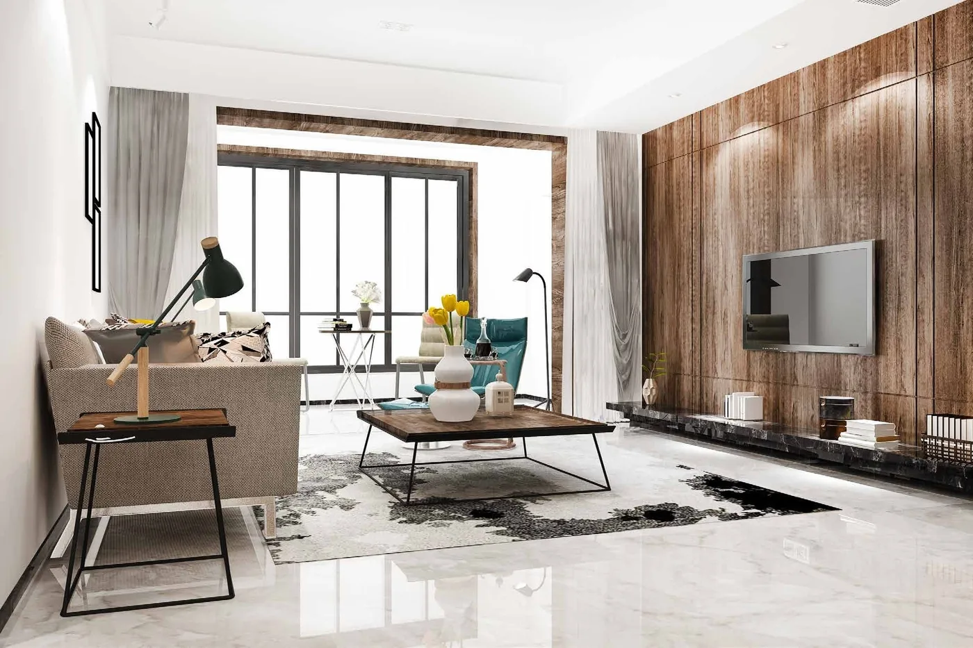Interior render at Exotica by Al Marina.