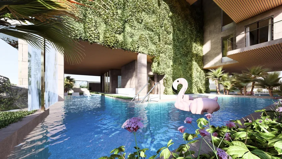 Swimming Pool at Amazonia Residence.