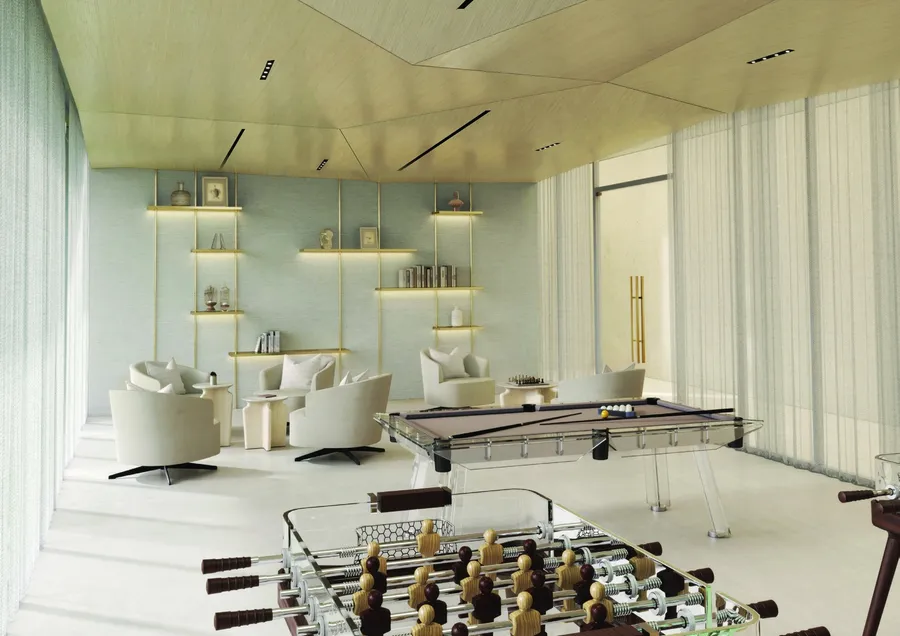Residents’ Lounge & Coworking Space at Amazonia Residence.