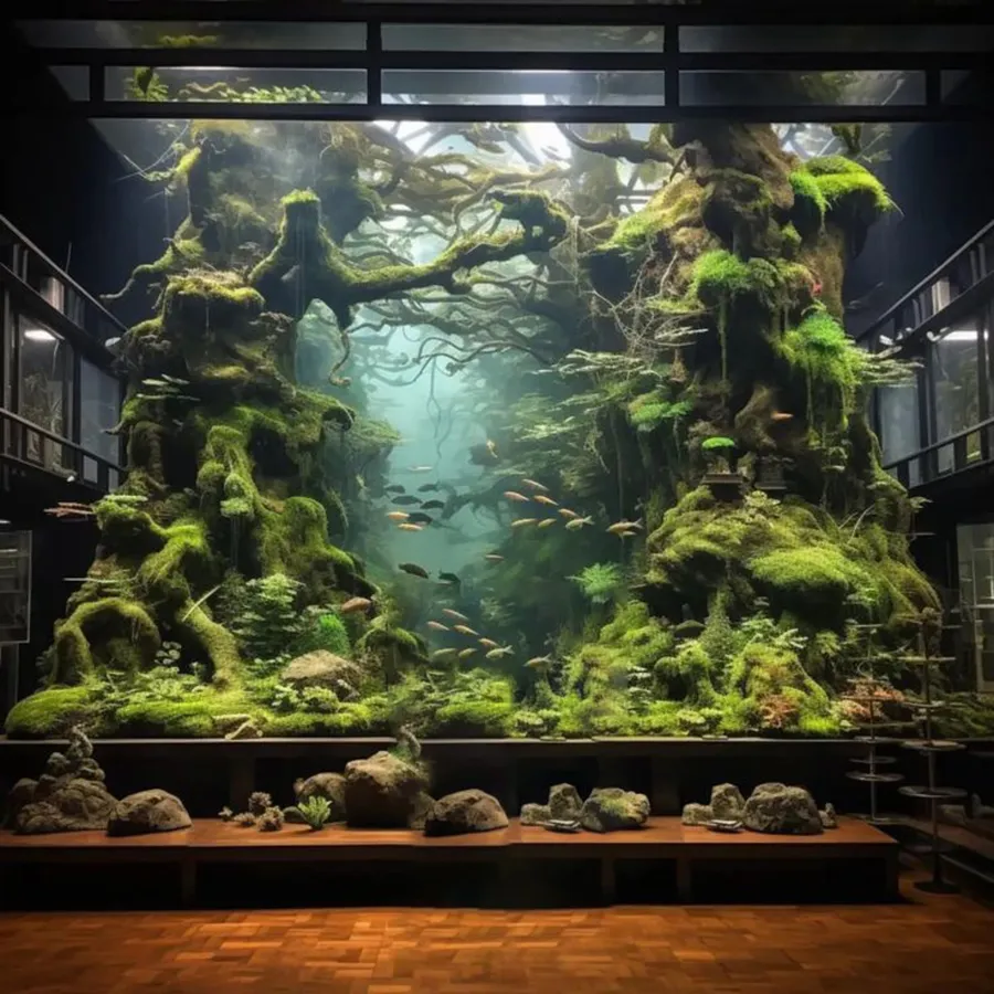 Lobby Terrarium at Amazonia Residence.