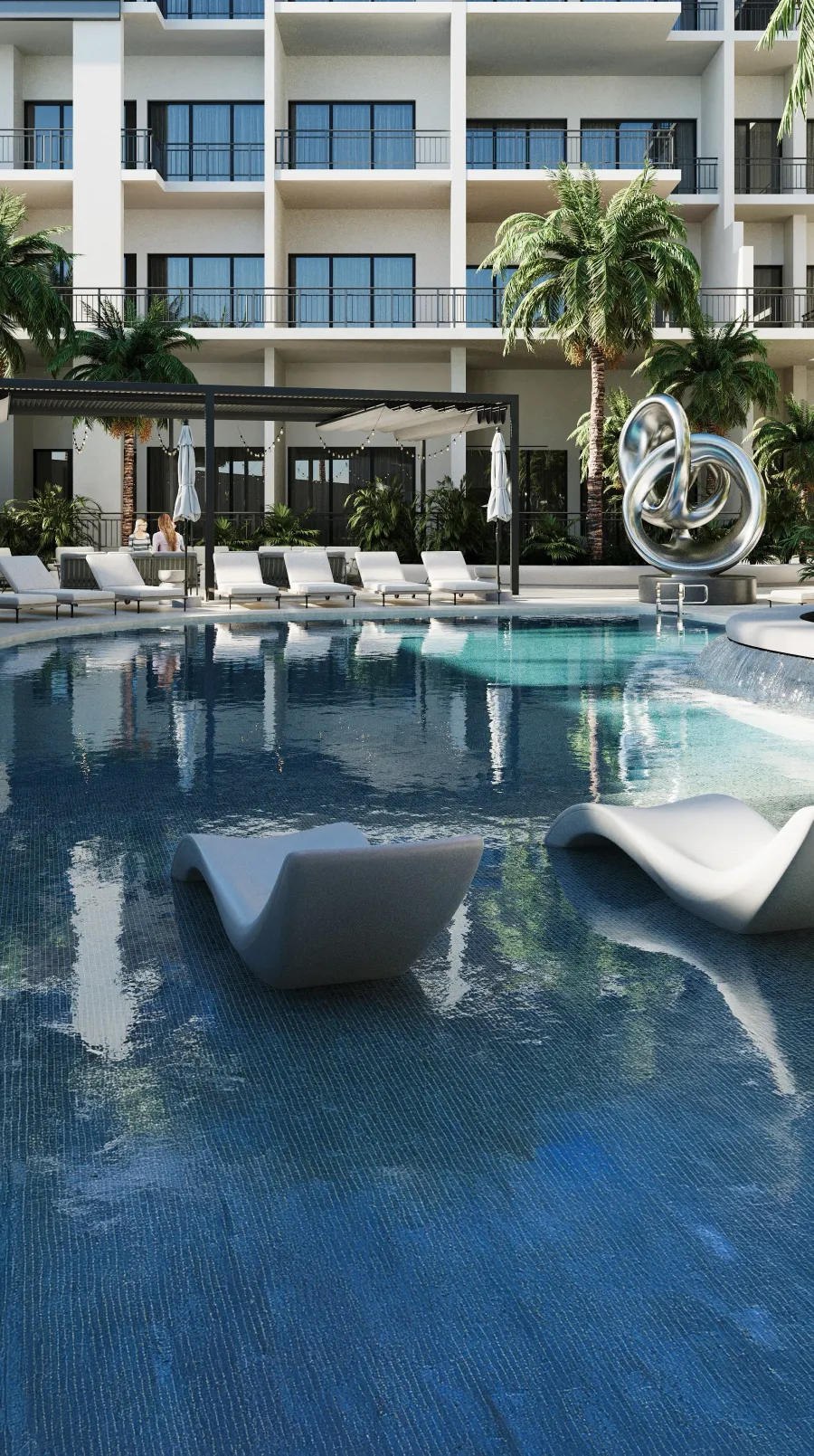 Swimming Pool at J-Haus Residence.