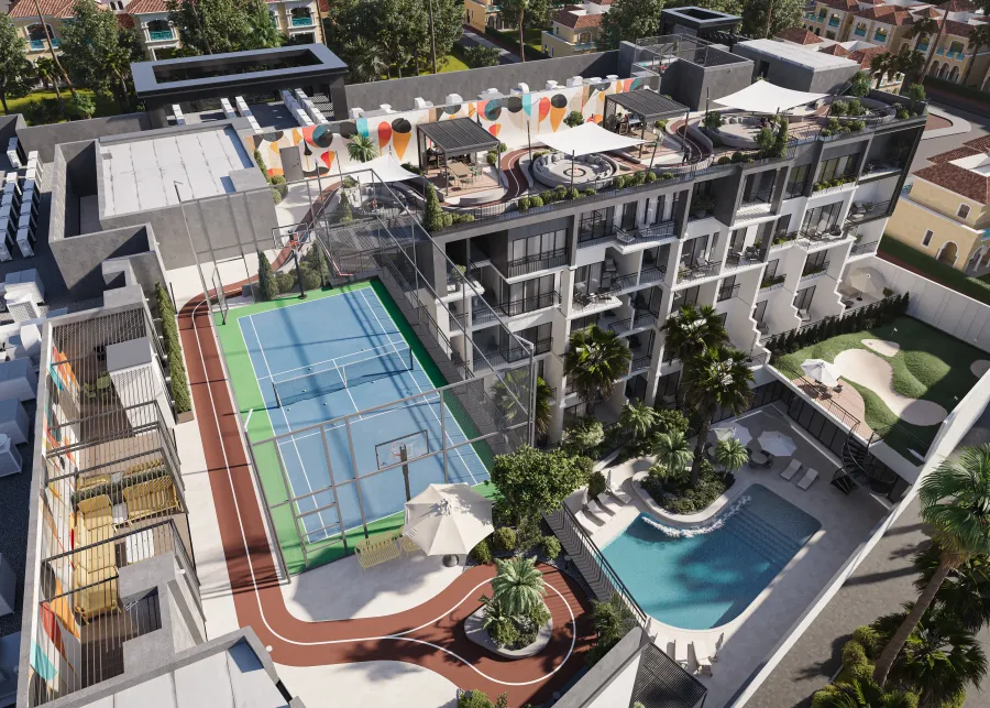 Rooftop Terrace at J-Haus Residence.