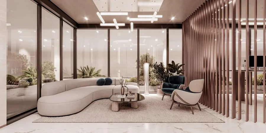 Lobby Library at Urban Horizon.