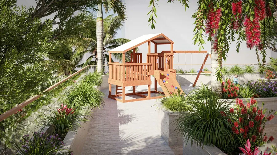 Outdoor Kids Play Area at Urban Horizon.