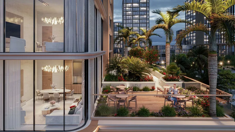 Outdoor Lounge at Urban Horizon.