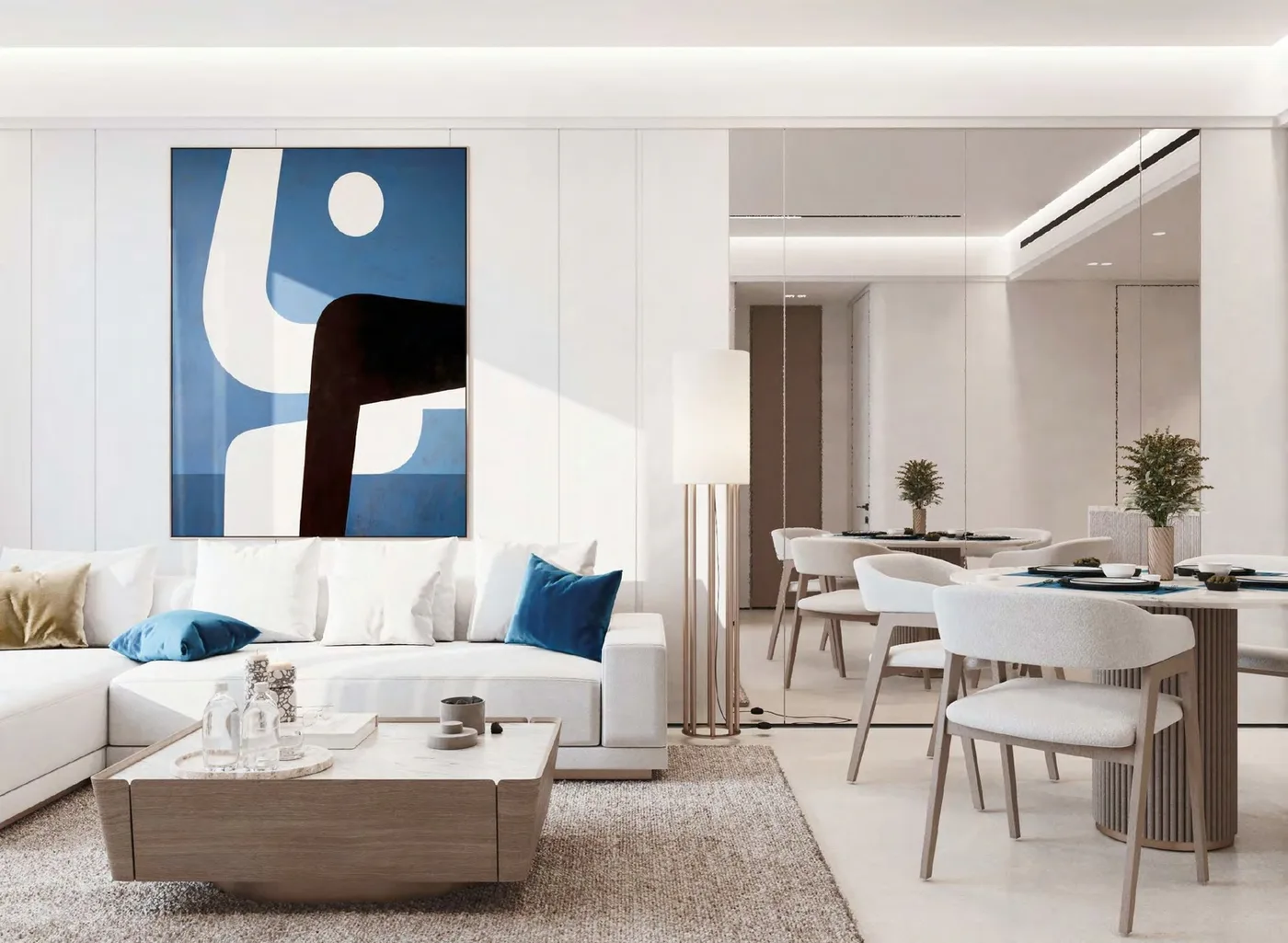 Interior render at Urban Horizon.