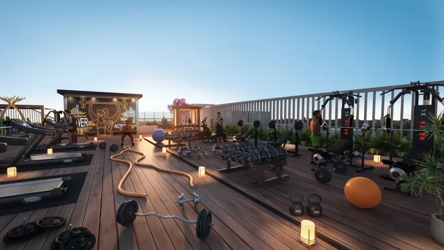 Open-Air Gym at Empire Gardens.