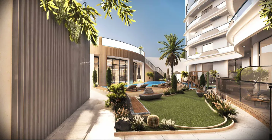 Landscaped Outdoor Areas at Xenia Residence.