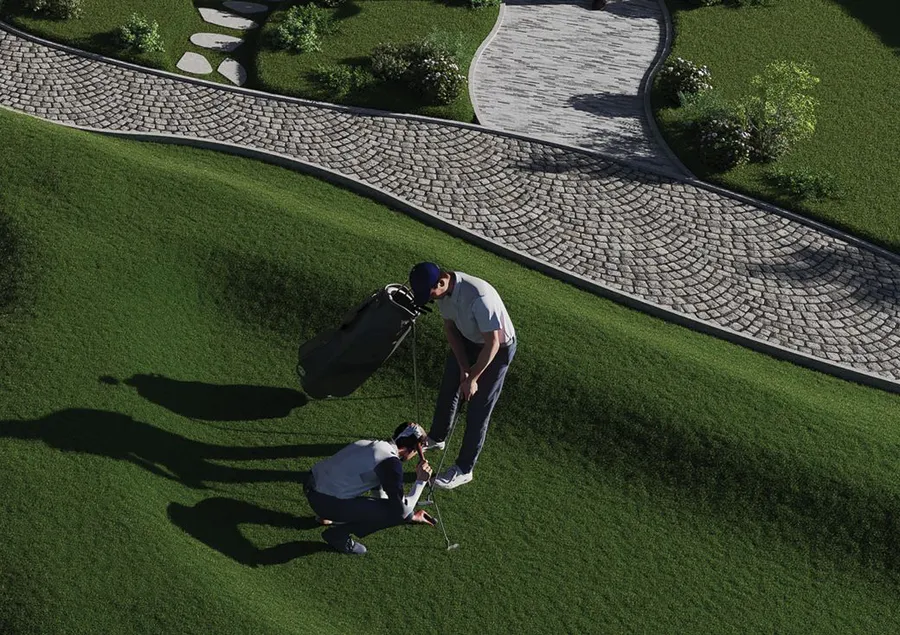 Mini Golf at Floarea Skies.