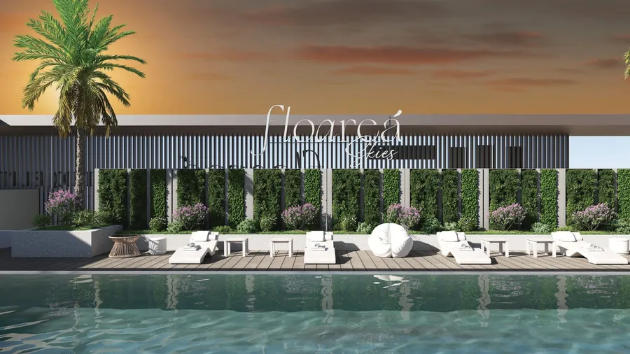 Pool Side Baja Shelves at Floarea Skies.