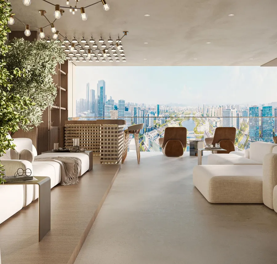 Rooftop Lounge at Barari Palace.