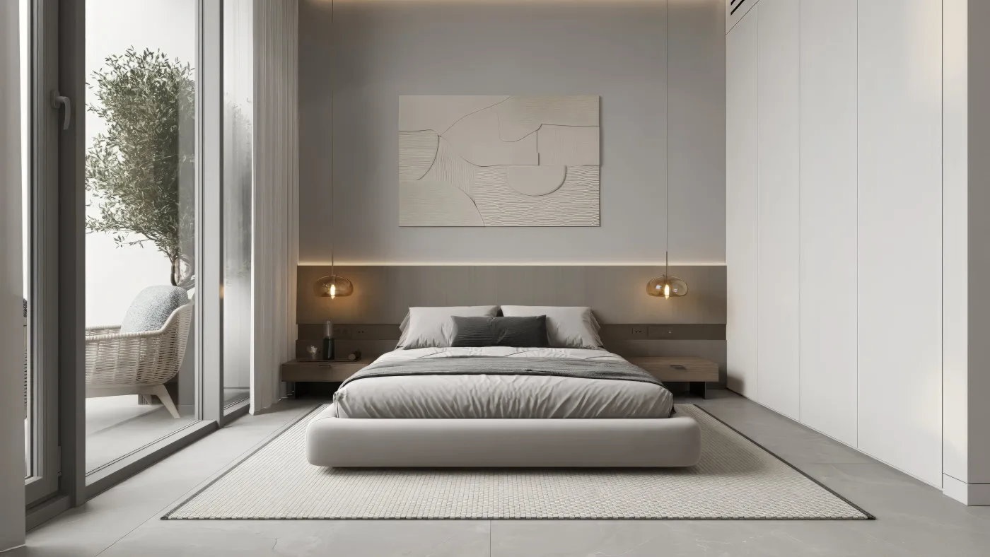 Interior render at Sakura Gardens.