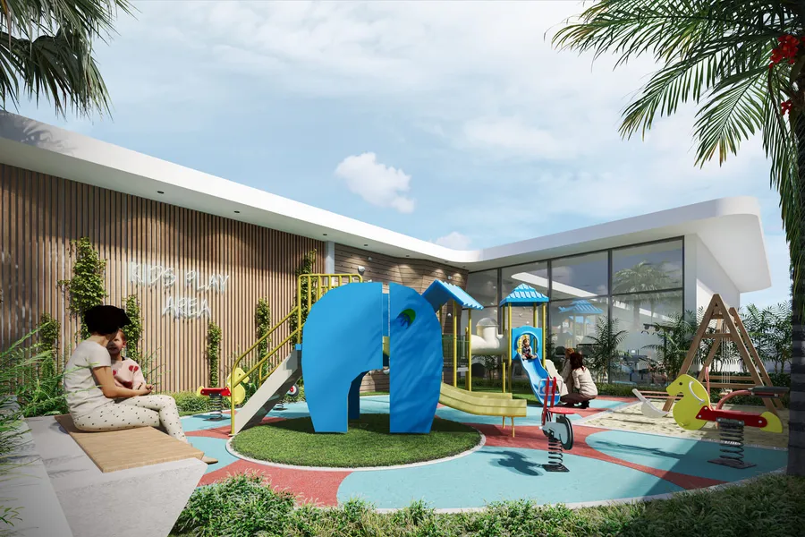 Outdoor Kids Play Area at Gardens 2 .