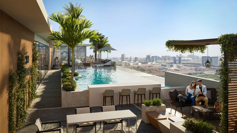 Rooftop Infinity Pool at Gardens 2 .