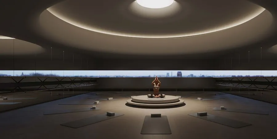 Yoga Space at Akala Residences.