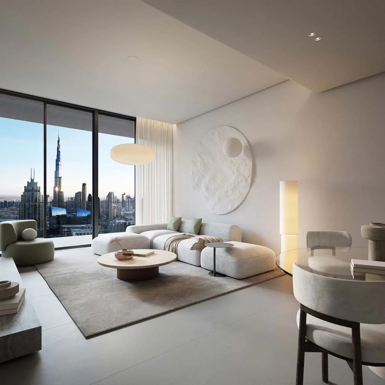 Interior render at Akala Residences.