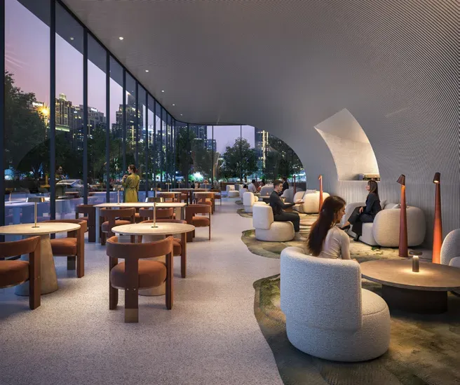 Restaurant at Inaura Hotels & Residences Downtown.