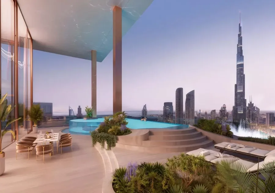 Swimming Pool at Fairmont Residences Solara Tower.