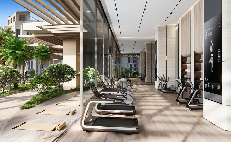 Gym at Fairmont Residences Solara Tower.