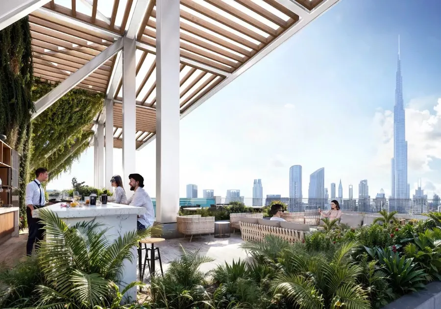 Pool Bar & Longe Area at Fairmont Residences Solara Tower.