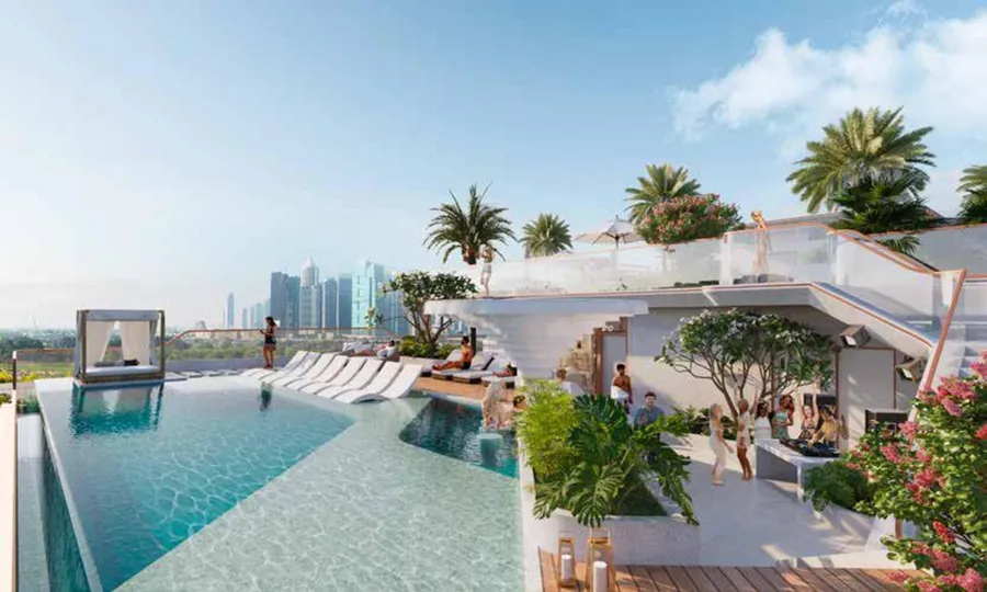 Cabanas at Flow Residences.