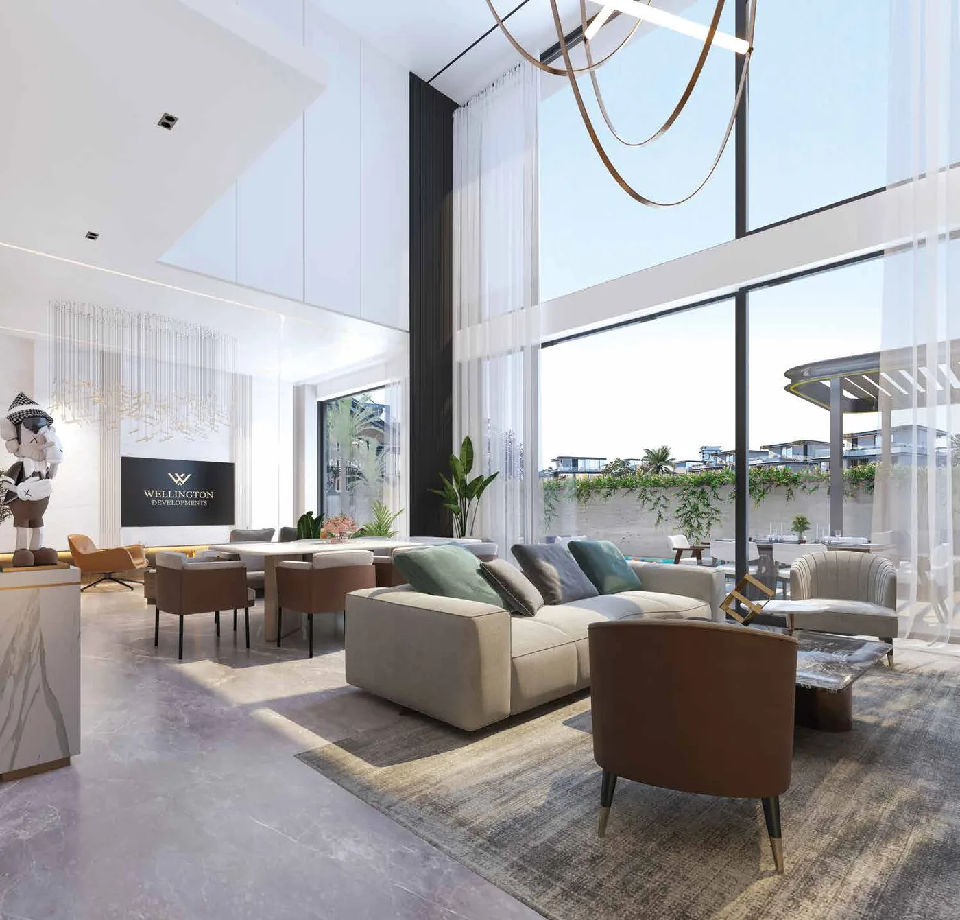 Interior render at Wellington Grand Villas.