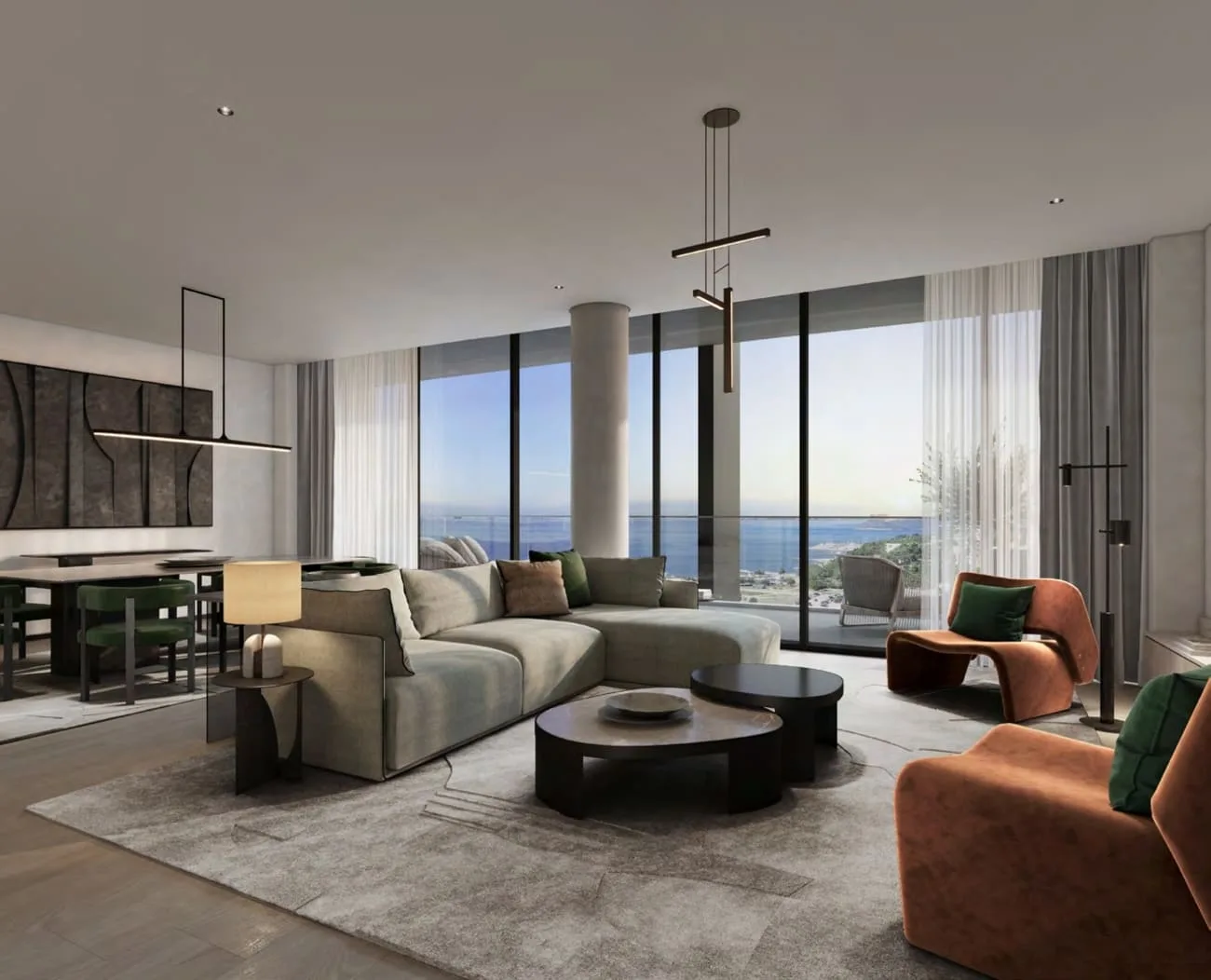 Interior render at Anantara Sharjah Resort.