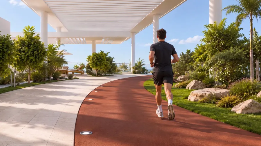 Jogging Track at Beverly Crown.