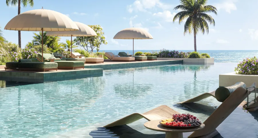 Infinity Pool at Cheval Residences.
