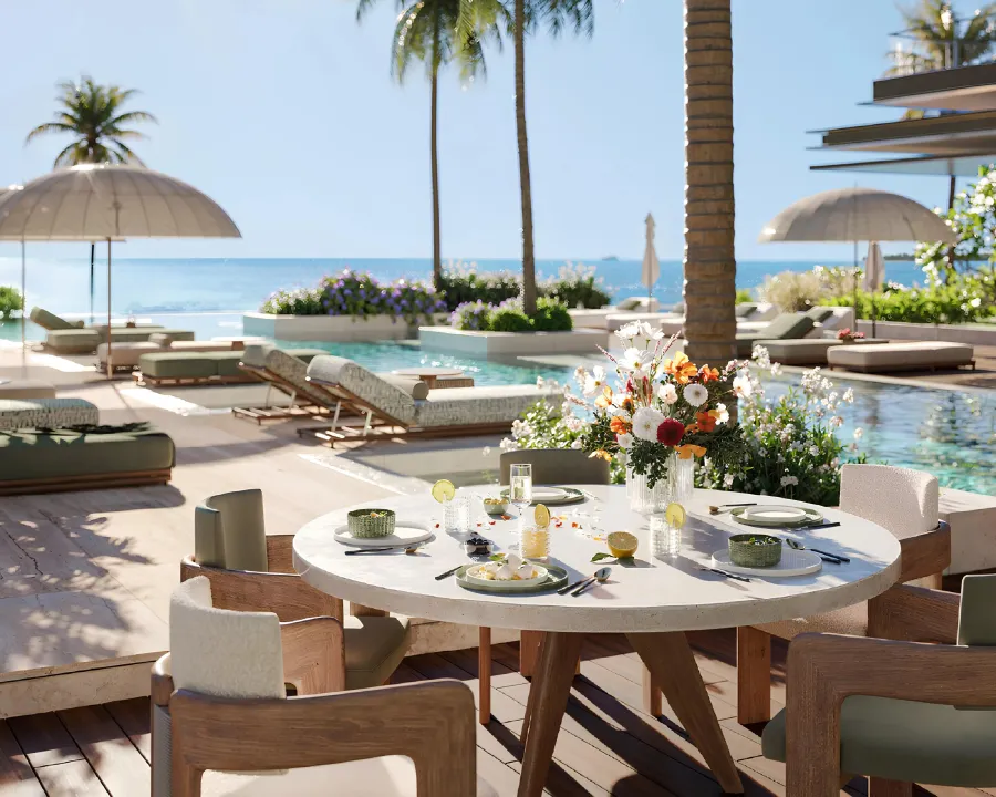 Pool Bar at Cheval Residences.
