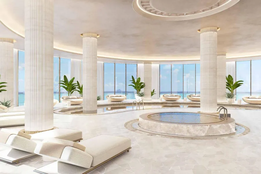 Spa at Aquora by Casa Vista Development.