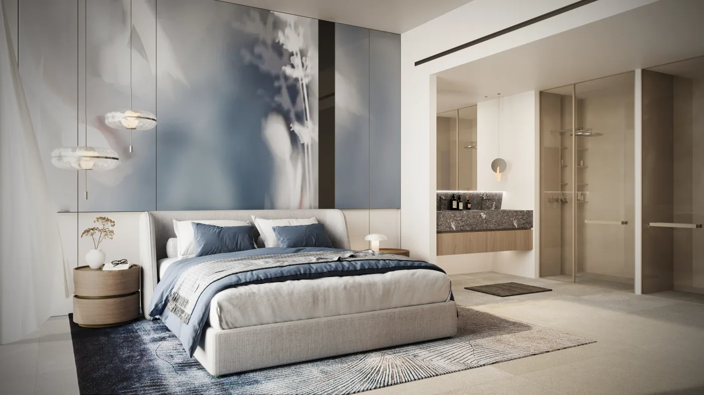 Interior render at Aquora by Casa Vista Development.