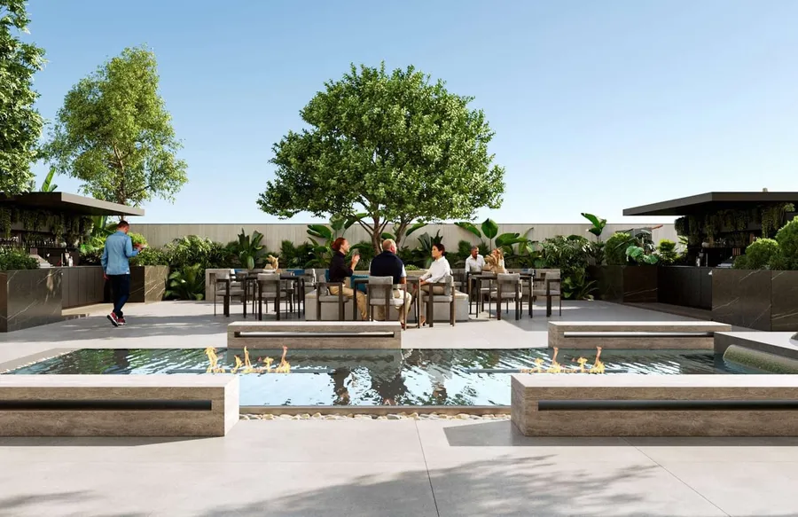 Zen Garden at Velor Penthouses.