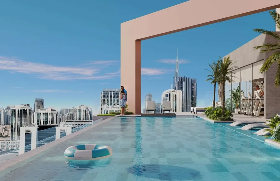 Infinity Pool at Velor Penthouses.