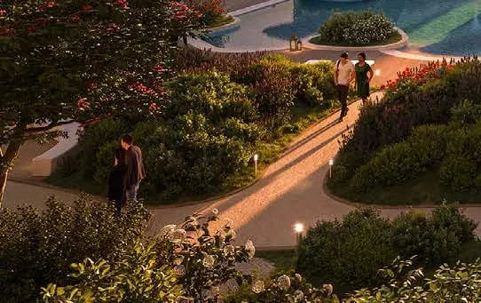 Walking Area at The Canopies at Yas Point.