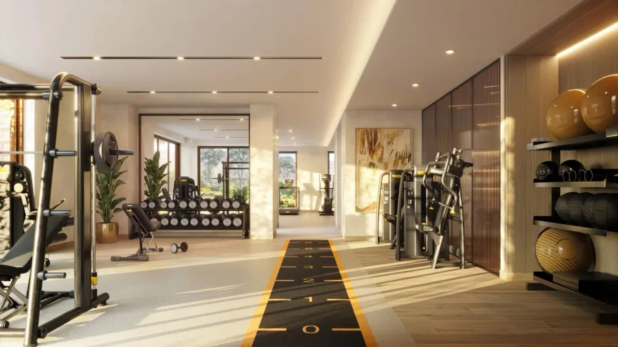 Fully Equipped Gym at The Canopies at Yas Point.