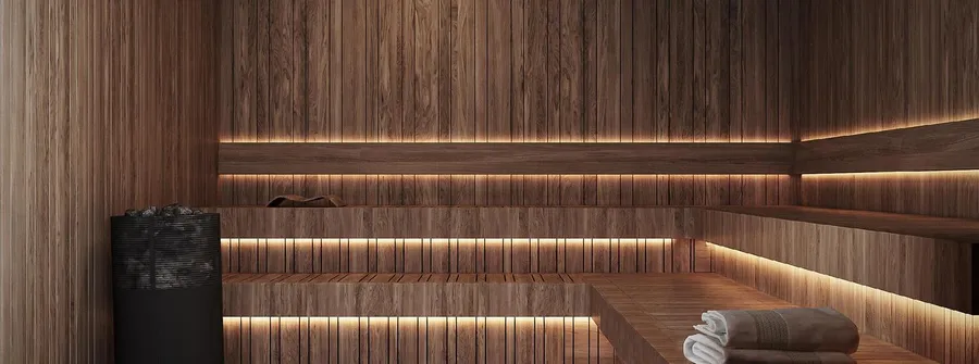 Sauna at Saddlewood Park.