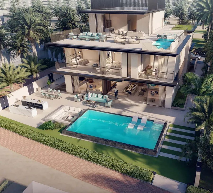Private Swimming Pools at Nineteen Riviera Lagoon.