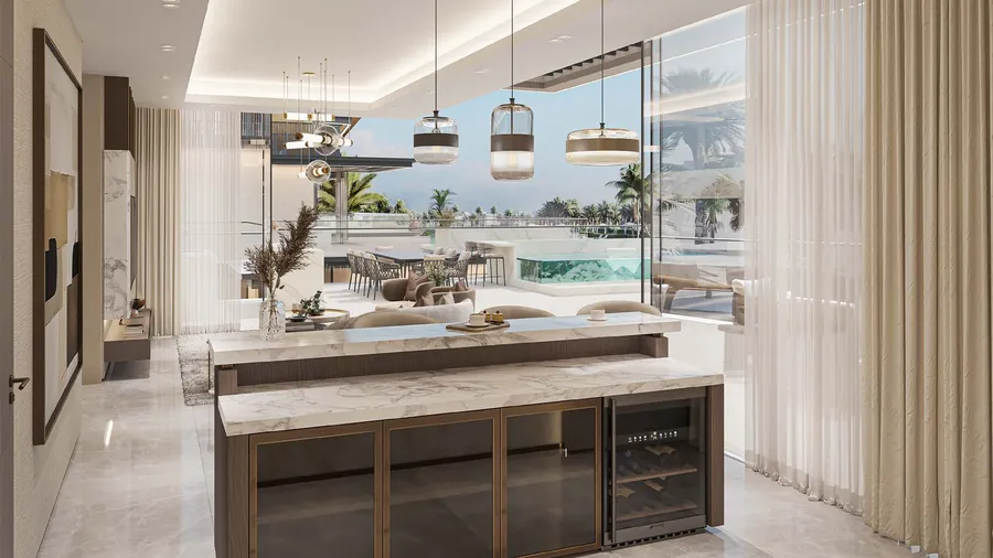 Bar at Nineteen Riviera Lagoon.