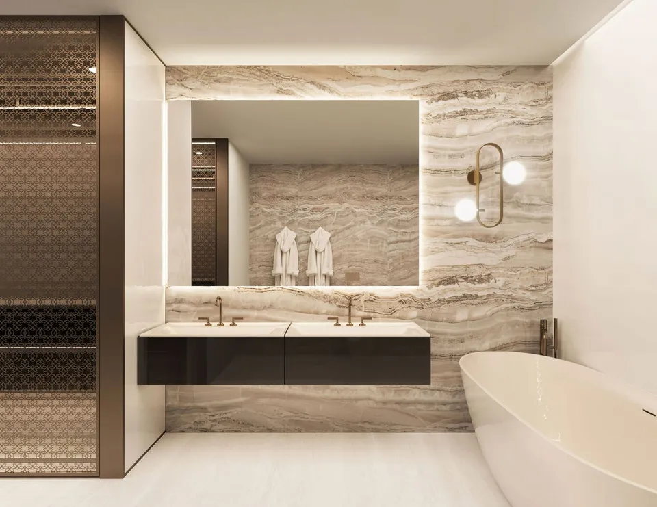 La Mer by Elie Saab, Al Marjan Island, Ras Al Khaimah · render 2