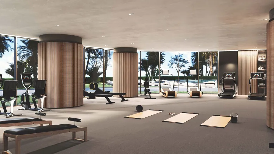 Gym at La Mer by Elie Saab.