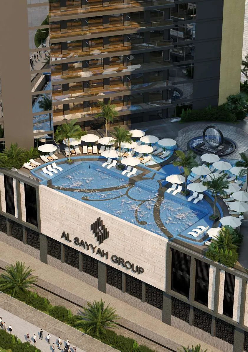 Swimming Pool at Butterfly Towers.