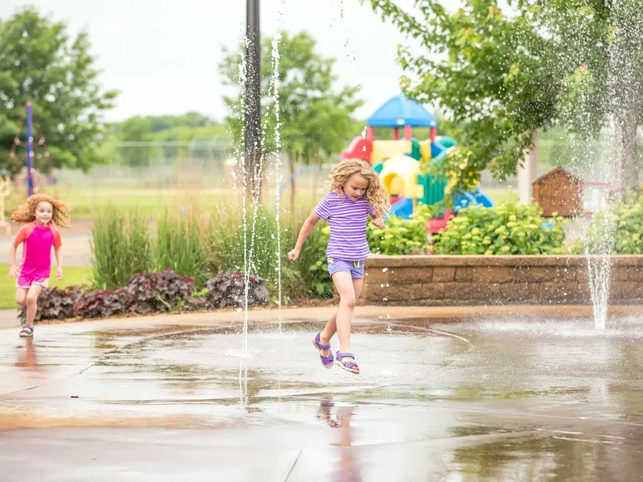 Water Garden & Splash  Adventure Zone at Luxury Canal Residences.