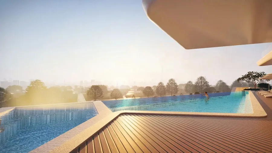 Infinity Pool at Luxury Canal Residences.
