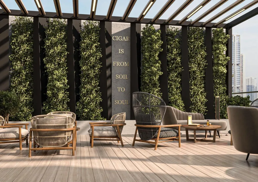 Cigar Lounge at I'Sola Bella.