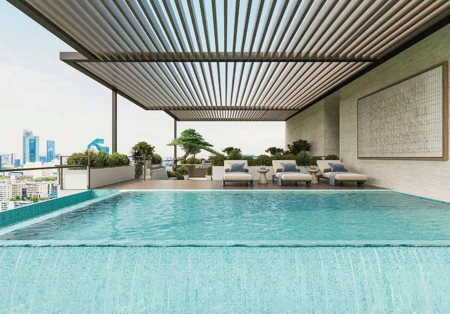 Rooftop Infinity Pool at Trevino.