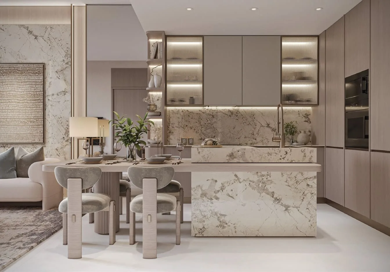 Interior render at Trevino.