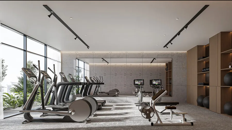 Fitness Studio at 105 Residences by Kamdar.