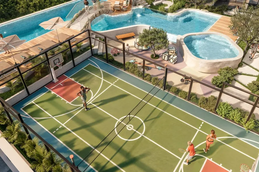Multi-Purpose Sports Court at 105 Residences by Kamdar.
