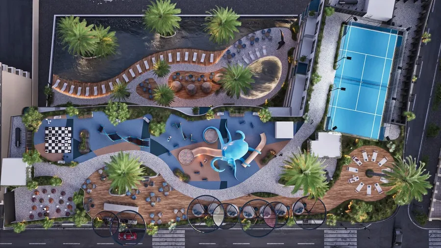 Roof Terrace For Social Activities at Avana Residences.
